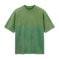 thumbnail image 5 of Oversized Tshirts for Men 2026 Summer Short Sleeve Crewneck Casual Gradient Color Vintage Washed T Shirts, 5 of 5