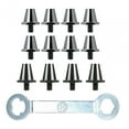 thumbnail image 2 of 12 x Clavos para zapatos de fútbol Tacos de fútbol M5 Tacos de rugby Clavos universales para atletismo Gris con llave, 2 of 8