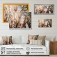 thumbnail image 4 of DESIGN ART Designart "Gold Glamorous Feathers Of Boho Fantasy Iii" Glam Feather Wall Decor 32 in. wide x 16 in. high, 4 of 5