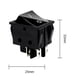 thumbnail image 2 of Interruptor Basculante Interruptor basculante Interruptor de alimentación 2 niveles 4 pines sin luz AC125-250V (negro) Likrtyny  Libre de BPA, 2 of 3