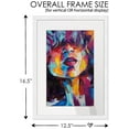 11x15 White Picture Frame with 8.5x12.5 White Mat Opening for 9x13