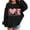 1#Black56, variant on Byoo Toddler Girl's Valentine Sweatshirt Heart Graphic Crewneck Long Sleeve Oversize Pullover Top Sport Sweet Clothes