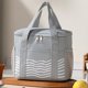 thumbnail image 4 of Bolsa isotérmica con forma de H, bolsa de almuerzo de papel de aluminio grueso, bolsa de almuerzo para trabajadores de oficina, estudiantes, bolsa Bento para preparación de comidas, porta almuerzo, 4 of 8