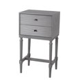 thumbnail image 2 of Benjara BM217899 2 Drawer Wooden Accent Stand with Round Tapered Legs, White - 28 x 15.75 x 11.8 in., 2 of 3
