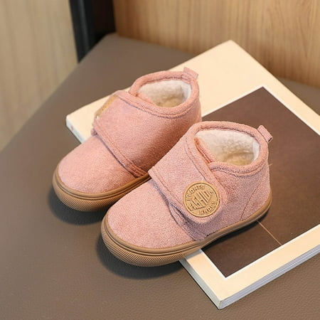 

Cathalem Toddler Girl Size 6 Shoes Fashion Winter Children Boots Boys And Girls Flat Bottoms Non Slip Toddler Girl Size 6 Boots Shoes Pink 5.5 Years