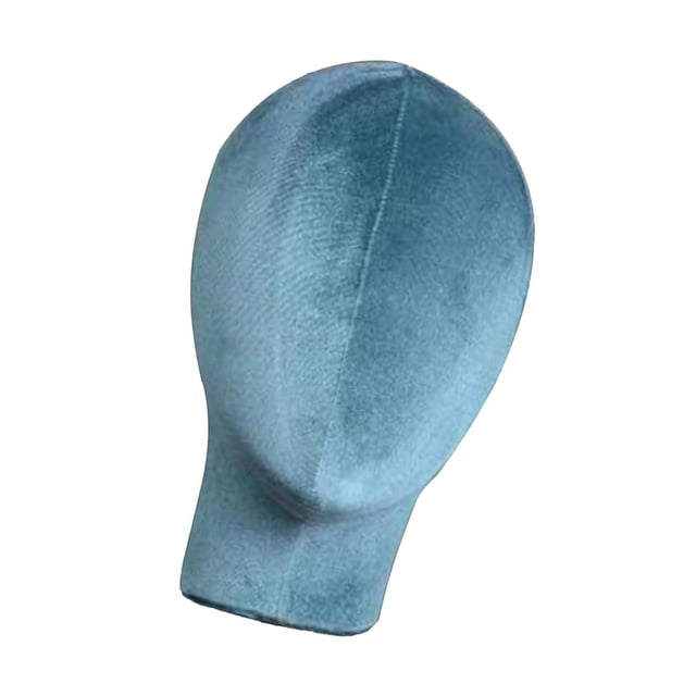Tête de Mannequin Mâle Femelle pour Perruques Postiches Présentoir Bleu Lac,