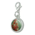 thumbnail image 2 of Christmas Holiday Tree Giving Faith Family Antiqued Bracelet Pendant Zipper Pull Charm with Lobster Clasp, 2 of 5