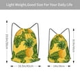 thumbnail image 4 of XMXT Unisex Drawstring Backpack for Women Men, Tropical Leaf Pineapple Waterproof Gym Bag String Bags for Shopping Sport Travel, m, 4 of 8