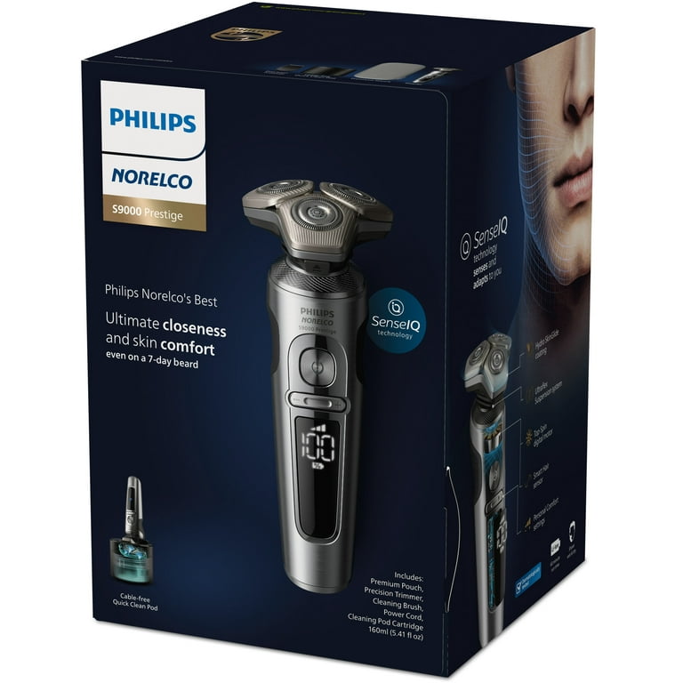 Philips Norelco S9000 Prestige Rechargeable Wet & Dry Shaver with 