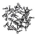 thumbnail image 2 of S SERENABLE 50Pcs Carp Fishing Swivels Micro Hook Swivels Connector Chod Rig 18mm, 2 of 7