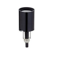 Jandorf 60536 Phenolic Socket With Bottom Turn Knob, Black, 250 Volt, Each