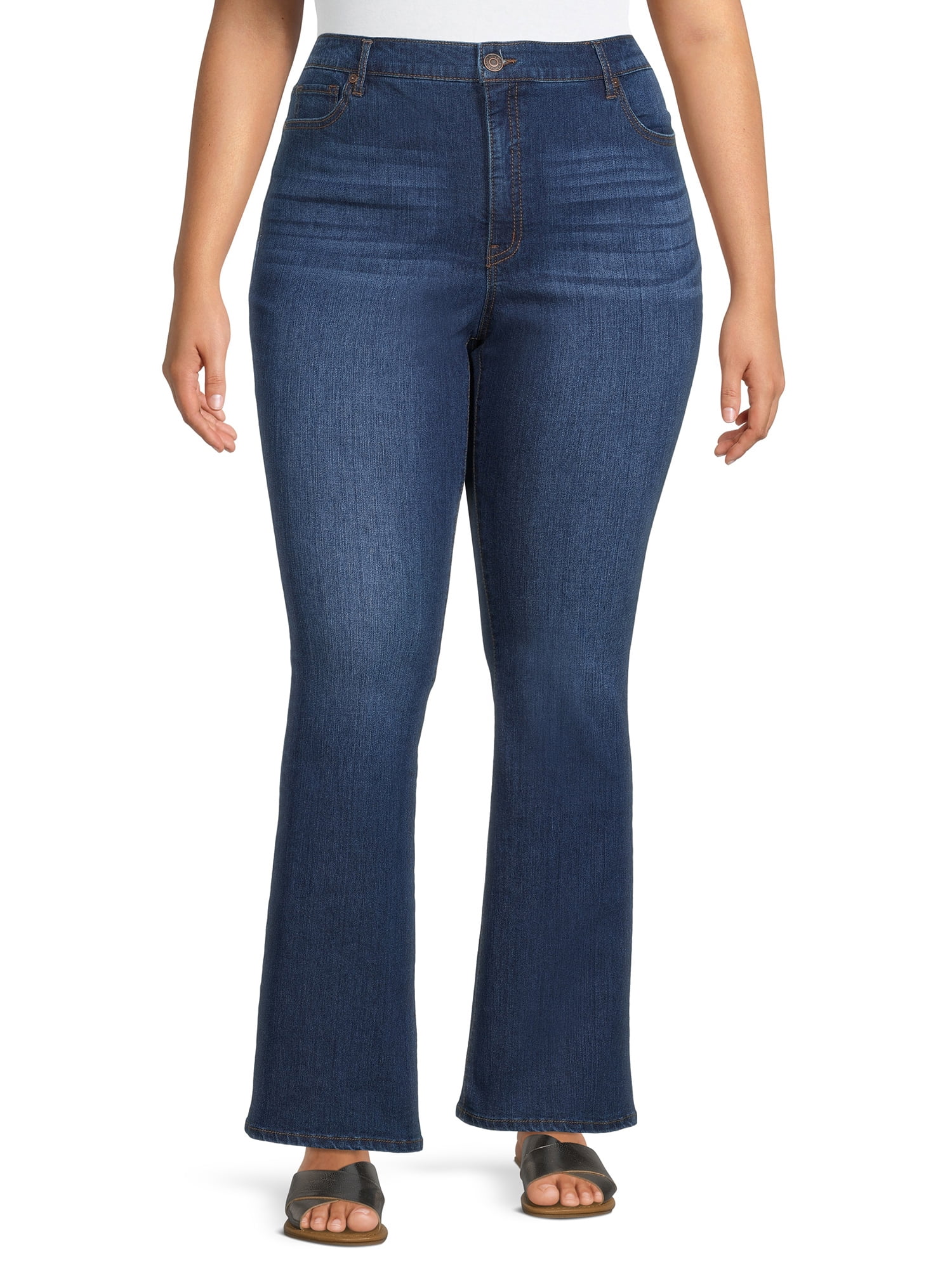 Terra & Sky Women's Plus Size Bootcut Jean - Walmart.com