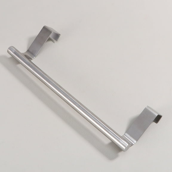 MLINS Bar Organizer Hand Towel Rack Modern Single Kitchen Holder over Cabinet Door Silver