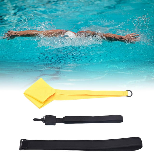 Swimming Resistance Parachute Training Equipment Strength Training Exercise Equipment Swim Parachute Device for Kids Adults Agility Training 20cm Yellow