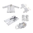 thumbnail image 3 of 5x Traje de papel de aluminio Resistente al calor C Chaqueta con capucha Cómodo Regalo Cubrezapatos 2XL Ropa de protección para acerías, 3 of 9