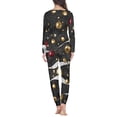 thumbnail image 3 of FKELYI 2-Pack Christmas Bell Women Pajama Loose Xmas Long Sleeve Pj Size XL Casual Party Nightwear for Women Sleepwear, 3 of 5