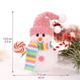 thumbnail image 3 of Christmas Decor Plush Snowman Table Ornament 1 Piece Pastel Light Up Accent for Holiday Indoor Display Colorful Pink Home Decor for Festive Season, 3 of 9