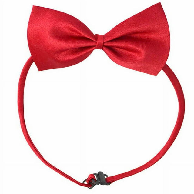 Miangastore Nœuds Papillons pour Chiens Collier Nœud Papillon Rouge 1Pcs Design de Cravate Réglable pour Animaux 9.0*5.1*0.2 Po