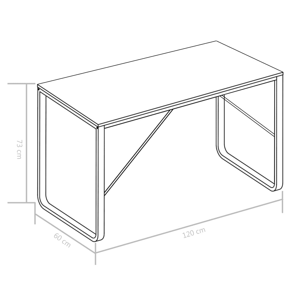 Computer Desk for Home Office, Dining Table Office Desk, White