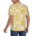 thumbnail image 2 of Fotbe Cute Bee Gnomes Baseball Jersey Shirt for Men and Women, Casual Short Sleeves Button Down T-Shirt-4X-Large, 2 of 9