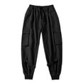 thumbnail image 2 of Eashery Casual Pants for Men Stretch Taper Leg Regular Fit Casual Pant Relaxed Fit Sweatpant Sweatpants for Men (Black,5XL), 2 of 5