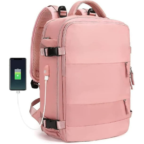 Ladies Travel Backpack Carry Laptop Backpack Pocket Waterproof Backpack  With Shoe Separator School Bag