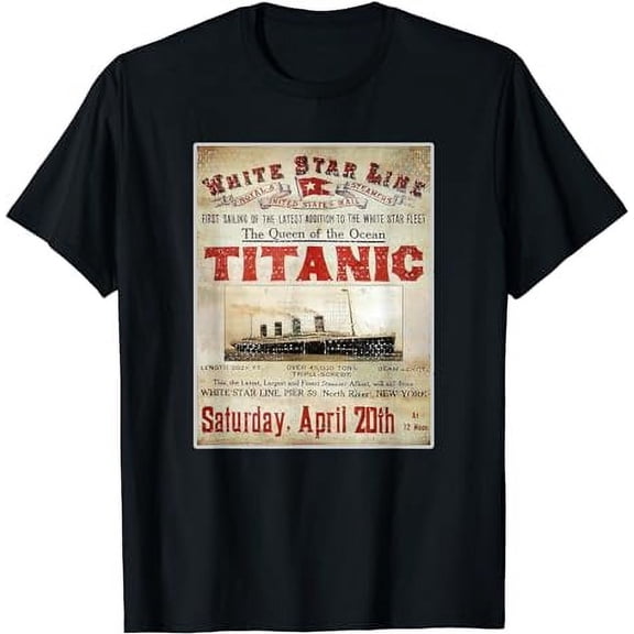 Vintage Titanic Swim Team 1912 Gifts Swimming Cruise Lovers T-Shirt