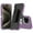 Purple/White, variant on Hotpom Case with Belt Clip for iPhone 16 Pro Max Heavy Duty Shockproof Dustproof Phone Case, Black/ Orange
