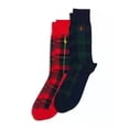 thumbnail image 2 of Polo Ralph Lauren Men's Plaid Dress Crew Socks Pack of 2, Multi 10-13, 2 of 4