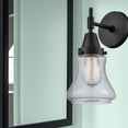 thumbnail image 3 of 447-1W-BK-G194 Innovations Lighting Bellmont - 1 Light Wall Sconce-11.5 Inches Tall and 6 Inches Wide-Matte Black Finish-Seedy Glass Color, 3 of 3