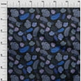 thumbnail image 3 of oneOone Polyester Spandex Royal Blue Fabric Tropical Leaf Sewing Craft Projects Fabric Prints By Yard 56 Inch Wide, 3 of 5