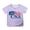 Purple, variant on Graphic Tees for Girls: Short Sleeve Crewneck Tops 5-14 Years Comfortable & Casual for Everyday Wear & Summer Parties