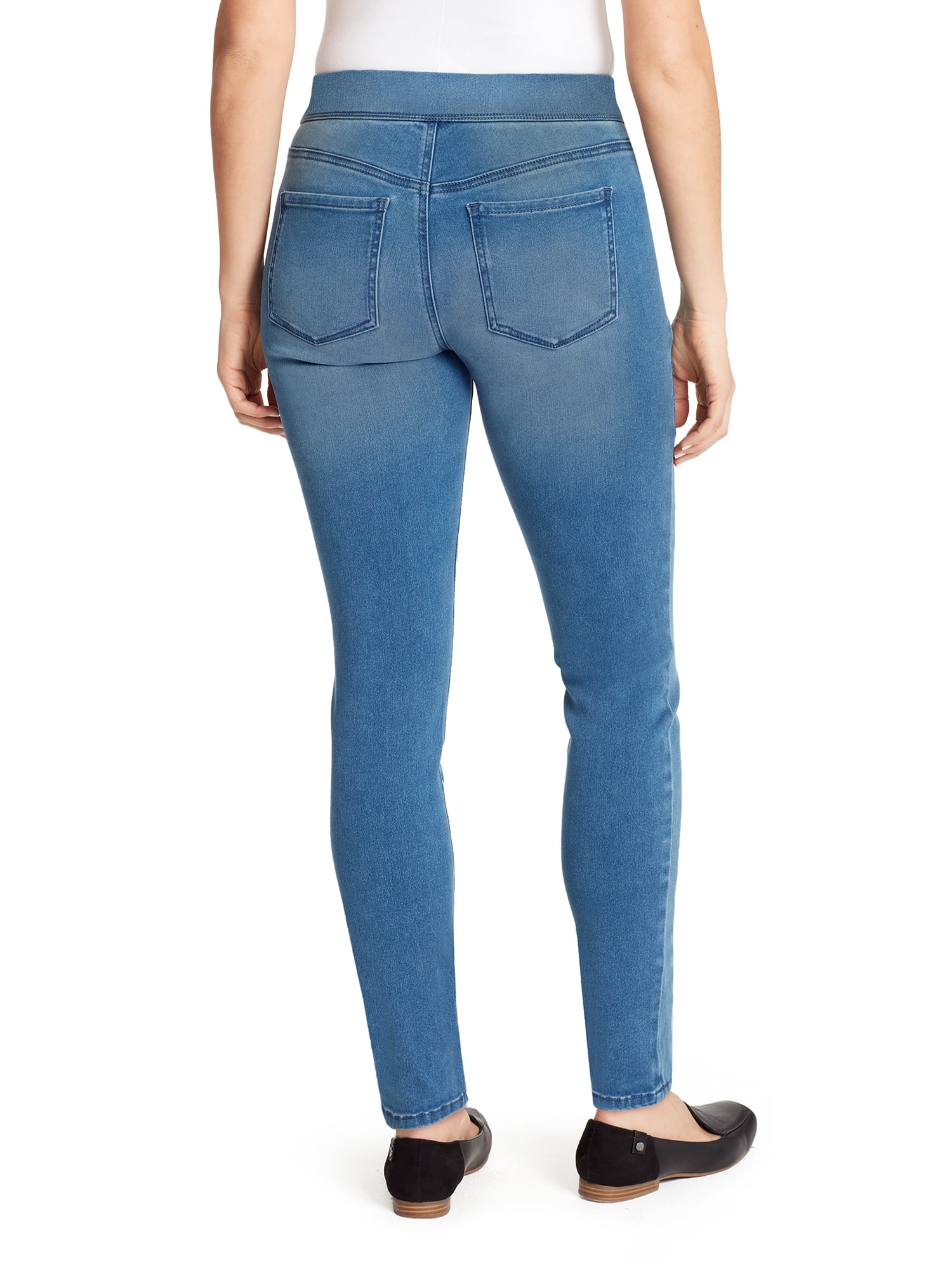 Free Shipping! Gloria Vanderbilt Women's Avery Slim Pull On Jeans - Elastic  Waistband - Walmart.com