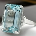 thumbnail image 7 of PPgejGEK Vintage Women 925 Aquamarine Ring Zirconia Ring Wedding Jewelry Gift Size 5-12 Tax Free Weekend, 7 of 7