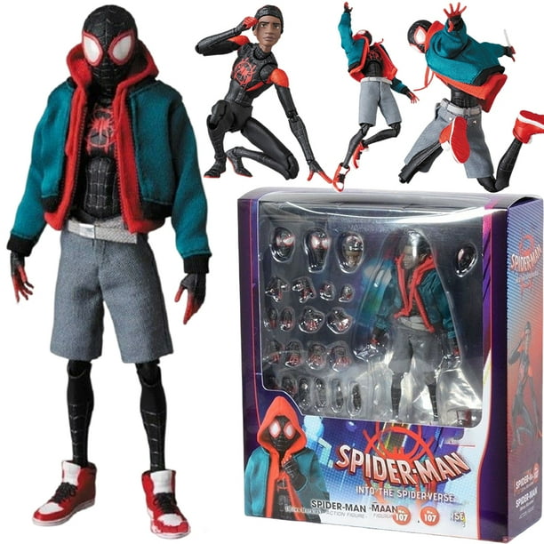 Relanzamiento de 2022 Mafex No. 107 Spiderman Miles Morales Into
