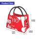thumbnail image 2 of Fotbe Saying Ho Ho Ho Bolsa Térmica Portátil con Estampado, Bolsa de Entrega de Alimentos Aislada, Bolsa Reutilizable de Gran Capacidad para Comidas y Supermercado, 2 of 6