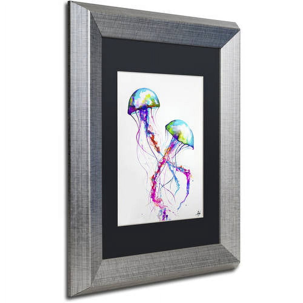Trademark Fine Art 'Narasumas' Canvas Art by Marc Allante, Black Matte, Silver Frame