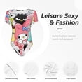 thumbnail image 5 of Lsque Sanrio Women's Crew Neck Short Sleeve Bodysuit Basic T Shirts Tops Onesie Adult Cute Pajama-Small, 5 of 8