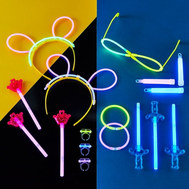 Multicolor Glow Party Favors, 200 Pieces Jumbo Set, by Way To