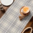 thumbnail image 4 of Buffalo Plaid Short Table Runner 36 Inches Long,Lavender Lilac Farmhouse Gingham Striped Cotton Linen Table Runners Dresser Scarves,Fabric Tabletop Scarf Furniture Cover for Home Dinner Party 13"x36", 4 of 9