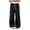 1# Black, variant on Women's Wide Leg Track Pants with Pockets, High Waisted Drawstring Sweatpants, Side Stripe Casual Lounge Workout Pants