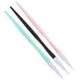 thumbnail image 1 of 3x DIY Brush Polaco Pintura Dibujo Diseño Plumas Mezclado Zulema Pincel para delinear arte de uñas, 1 of 8