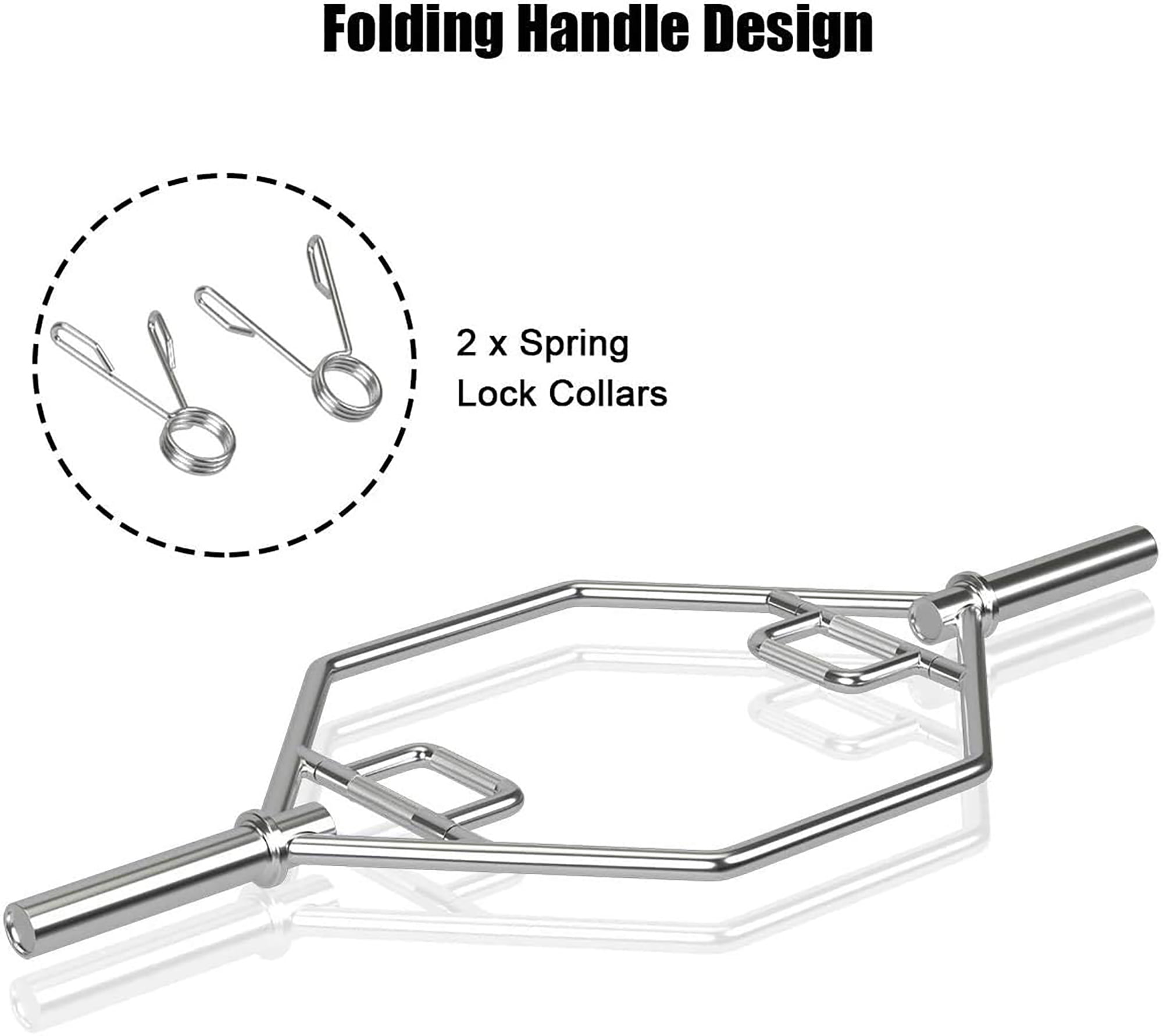 Costway 56'' Olympic Tarp Bar W/ Knurled Handles for Weight Lifting and Bodybuilding Silver