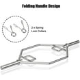 thumbnail image 5 of Costway 56'' Olympic Tarp Bar W/ Knurled Handles for Weight Lifting and Bodybuilding Silver, 5 of 9