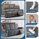 thumbnail image 4 of Funda para Sofá Reclinable TAOCOCO 100% Impermeable Gris para 3 Plazas, 4 of 6
