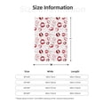 thumbnail image 5 of Fuzoiu Red Lips Print Flannel Throw Blanket,Light Weight Warm Decorative,Throw Blanket Cover for Sofa, Couch, Bedroom,Travel-80"x60", 5 of 6