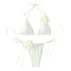 thumbnail image 1 of Traje baño dividido piezas para mujer Traje baño Conjunto bikinis flores 3D, 1 of 5