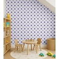 thumbnail image 4 of S4Sassy Polka Dot Print Wallpaper- Purple Wall Covering,25"x 120" Self-Adhesive Textured Vinyl Wall Paper, Wallwrap, DIY Walls Covering for Kids Bedroom, Kid's room wall decor, Playroom wallpaper, 4 of 9