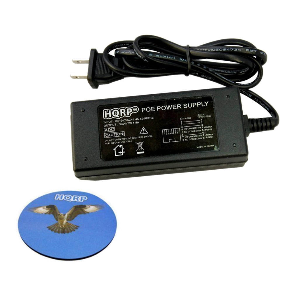 HQRP 24V POE Injector Power Supply for IP Camera Wireless Network Access Point