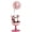 Pink, variant on Cute Cartoon Panda Chair Desktop Fan USB Rechargeable Personal Table Fan with Three Speed-Settings Portable Fan Ornament for Home Study Dorm Desk Decor, Pink